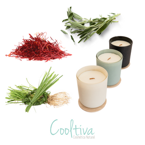 Aroma Cyrus Candle - Salvia, Azafrán, Vetiver (velas de soya)