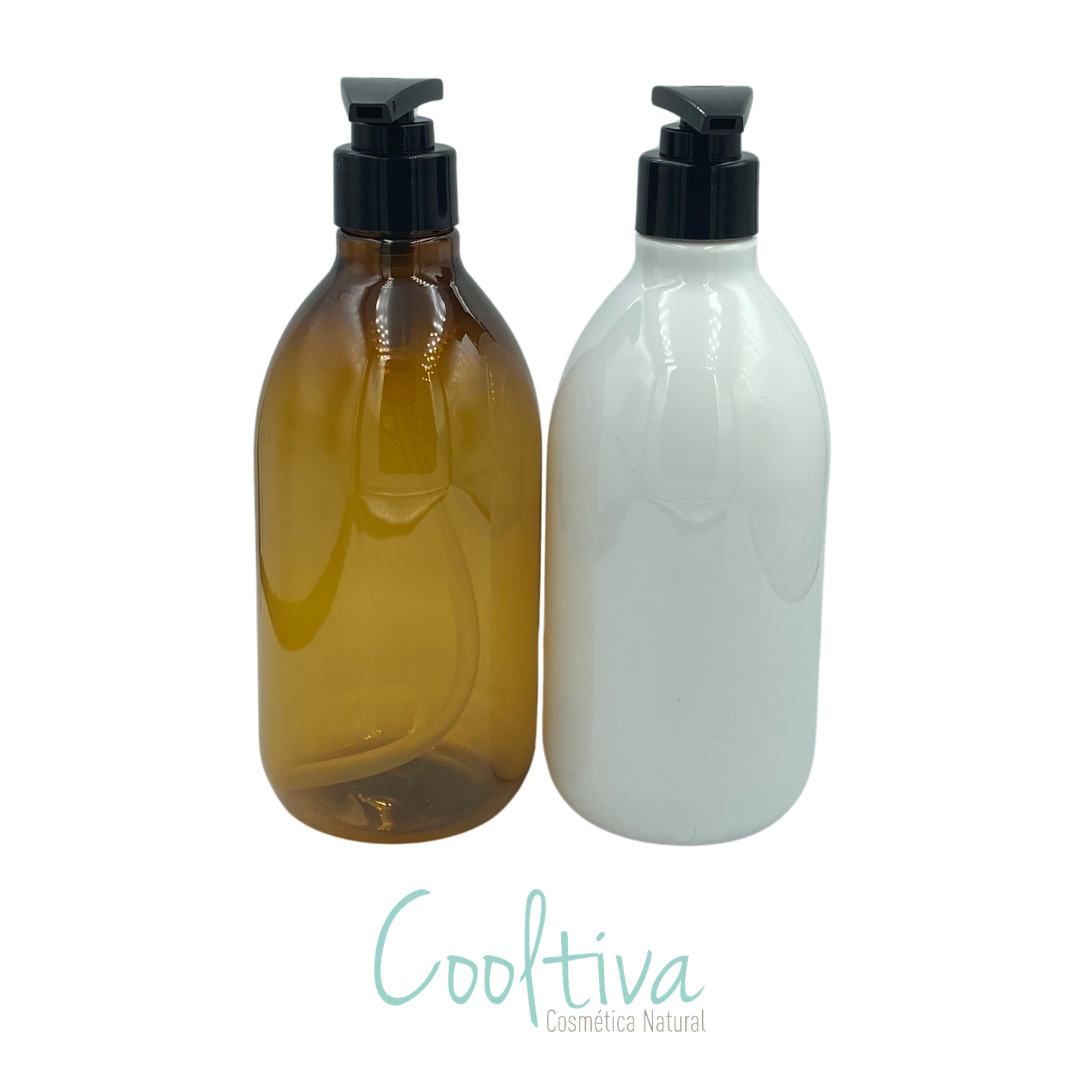 Botella PET con bomba 500 ml
