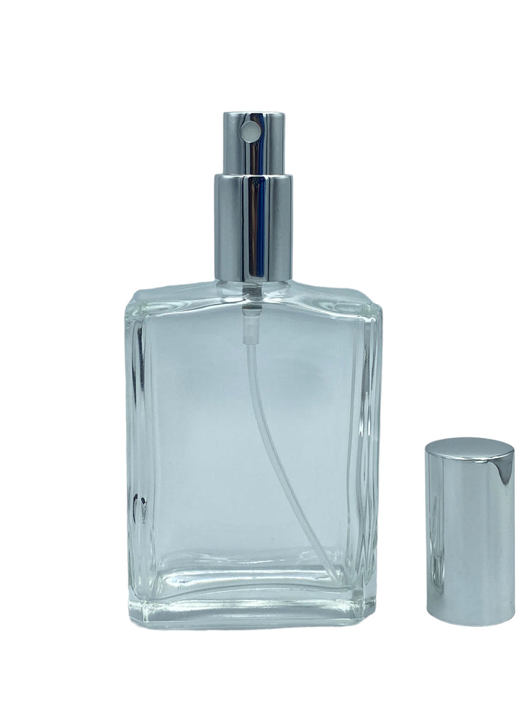 Botella Perfume Vidrio cuadrada 50 y 100 mL