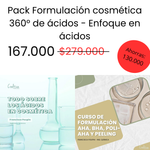 PACK Formación Cosmética 360° de ácidos / enfoque en ácidos.