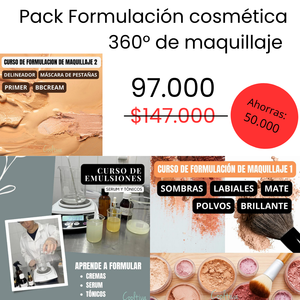 PACK Formación Cosmética 360° de maquillaje