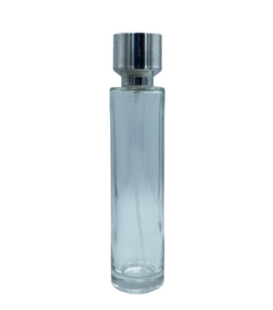 Botella Perfume Vidrio cilíndrica tapa cintura 60 ml