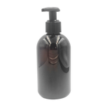 Botella Pet Ámbar con Válvula tipo Bomba Negra